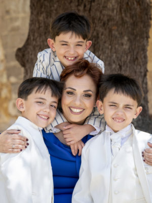 Ruth with kids